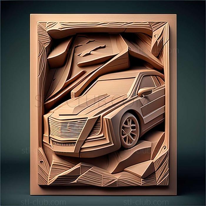 3D мадэль Cadillac ATS (STL)